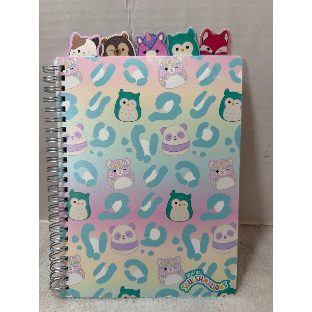 NEW Squishmallows Journal Spiral‎ Notebook Character Dividers